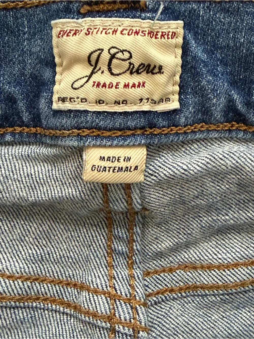 J.Crew 770 Stretch Jeans Mens 29x30 Straight Fit Tapered Blue Denim